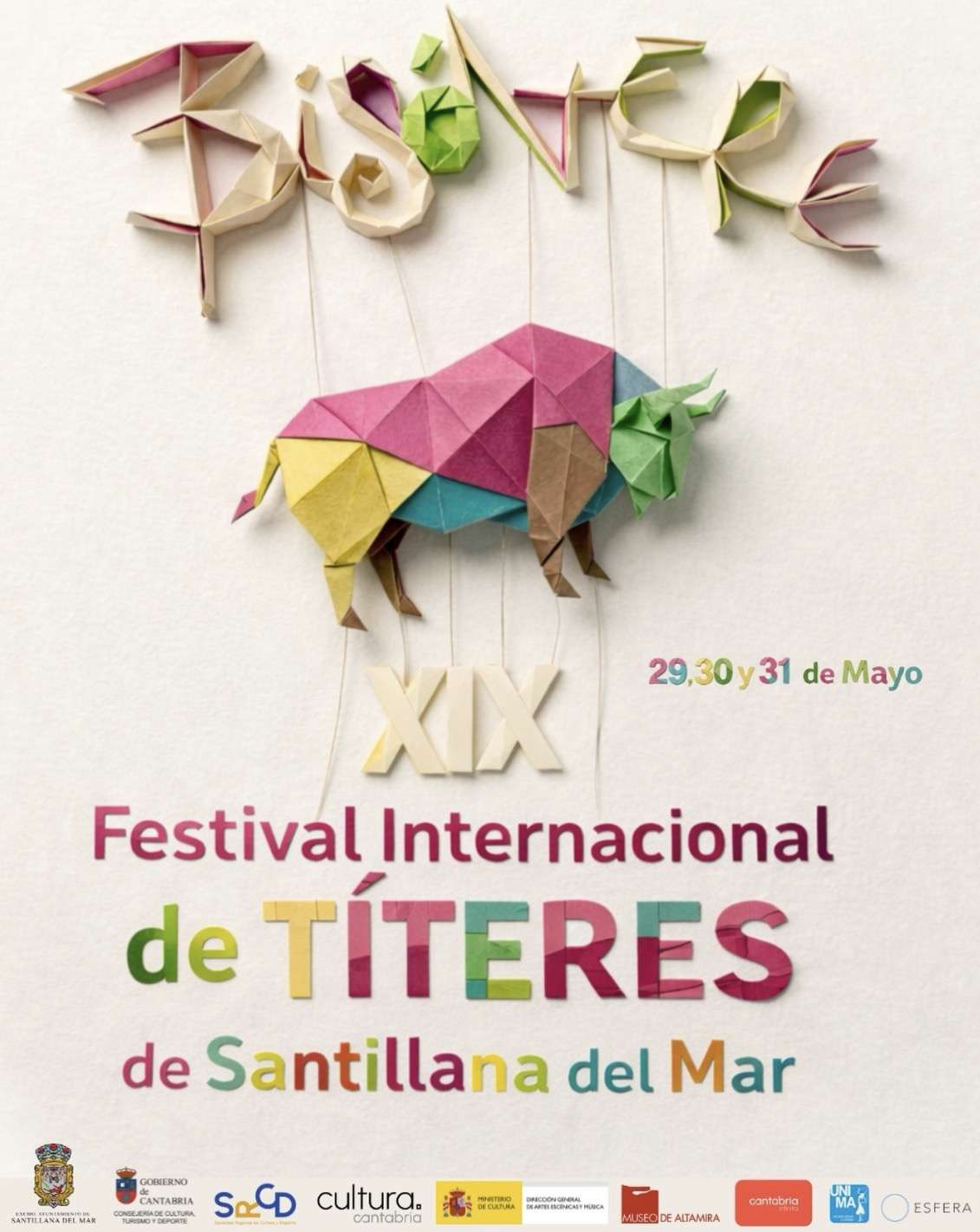 cartel bisontere 2026 santillana del mar festival de titeres