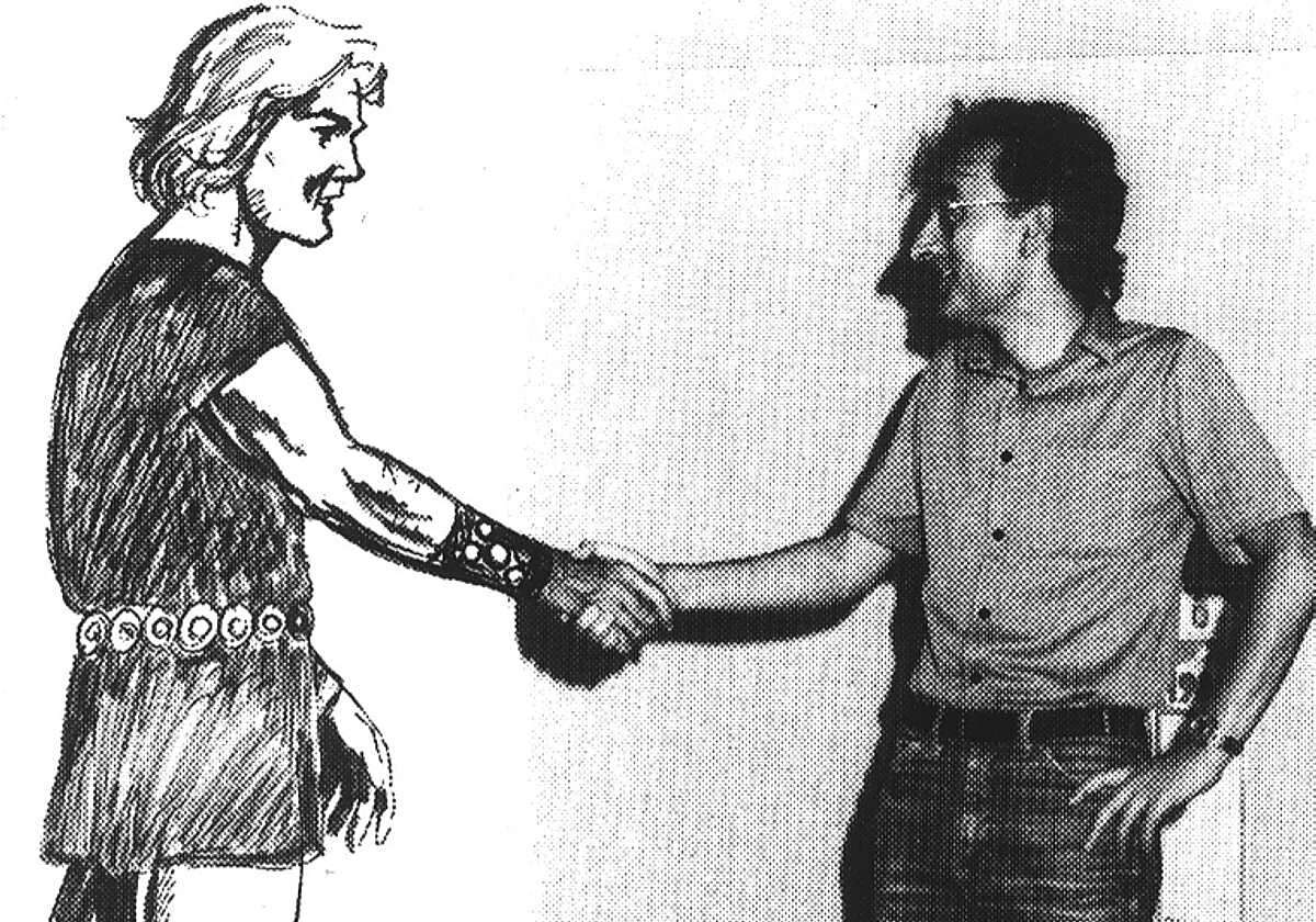 Imagen conmemorativa a la figura de Andy y su creación "Laro el Cántabro"