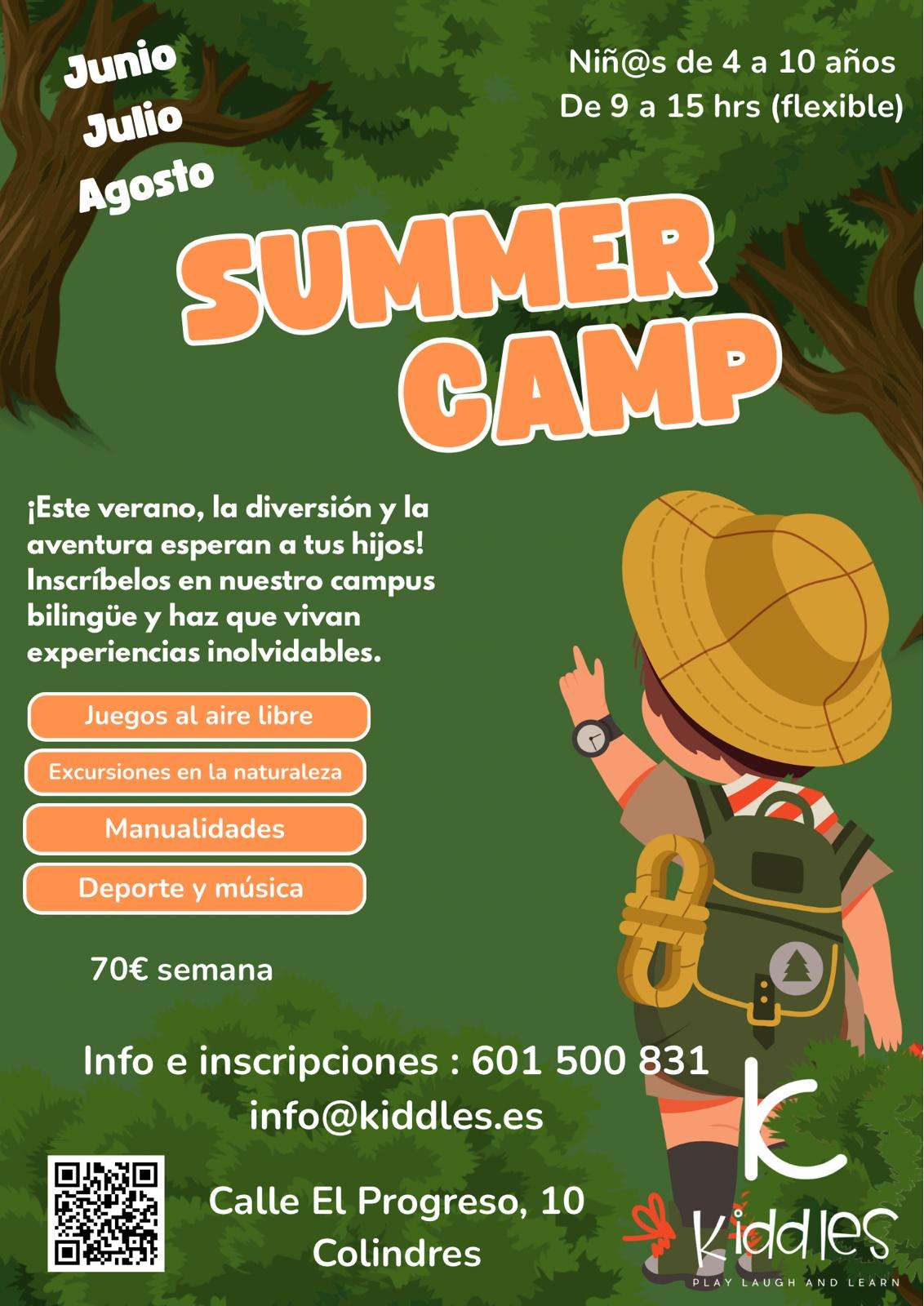 summer camp kiddles colindres campamento de verano