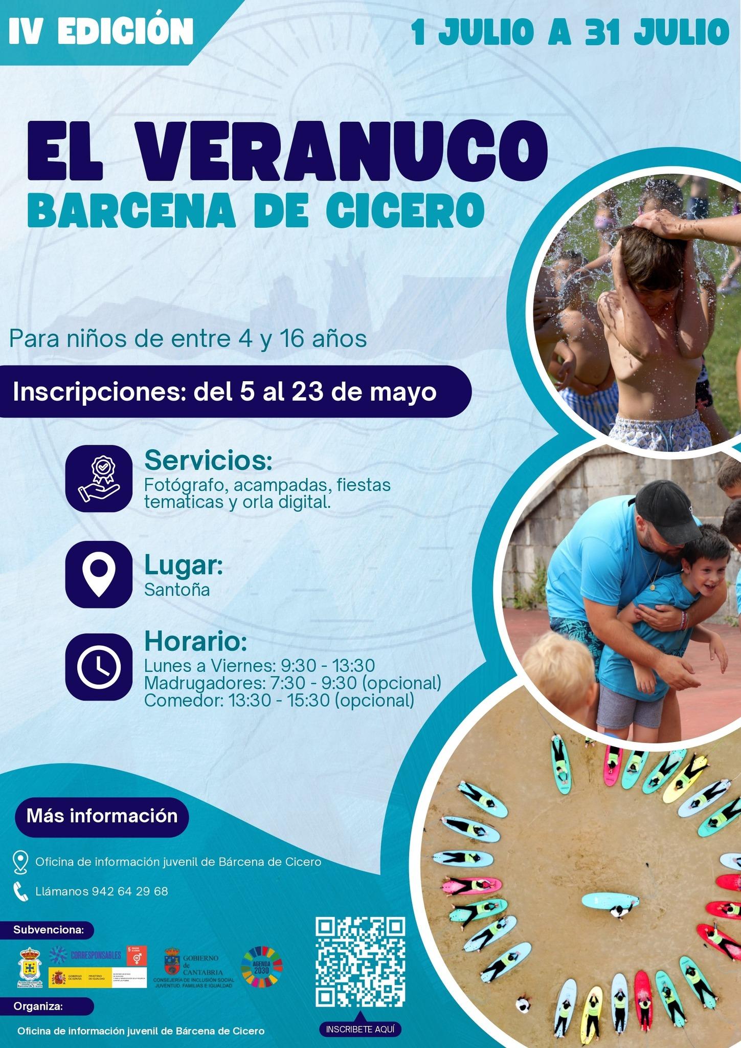 cartel inscripciones el veranuco