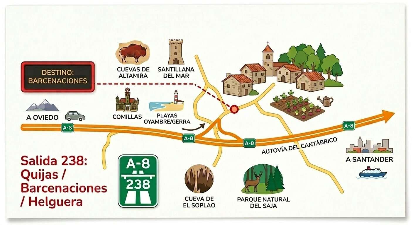 como llegar al paseo de las escubias en barcenaciones